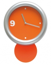 Zegar z wahadłem pomarańczowy
